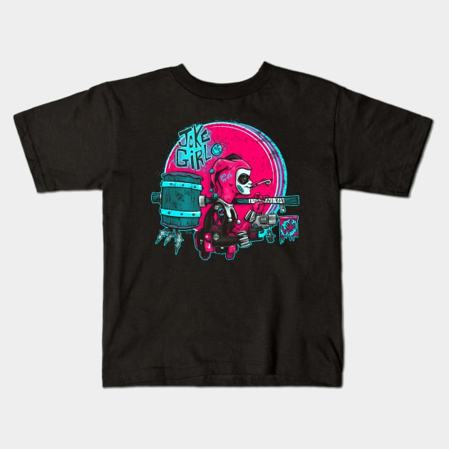 Joke Girl (modern color version) Kids T-Shirt by poopsmoothie